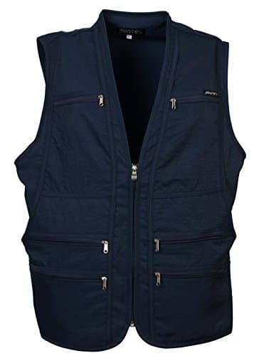 Men's 9 Pockets Work Utility Vest Military Photo Safari Travel Vest Workwear Jacket