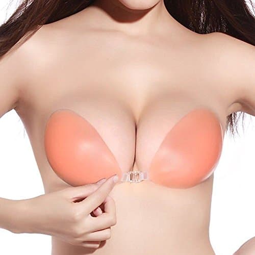 YK Care® Invisible Bras Breast Push Up Self Adhesive Breathable Backless Strapless Bra Nipple Cover Brassiere Nipple-shield Breast Form Without Strap,Wedding Evening Dress Bikini Swimsuit Pads Bra