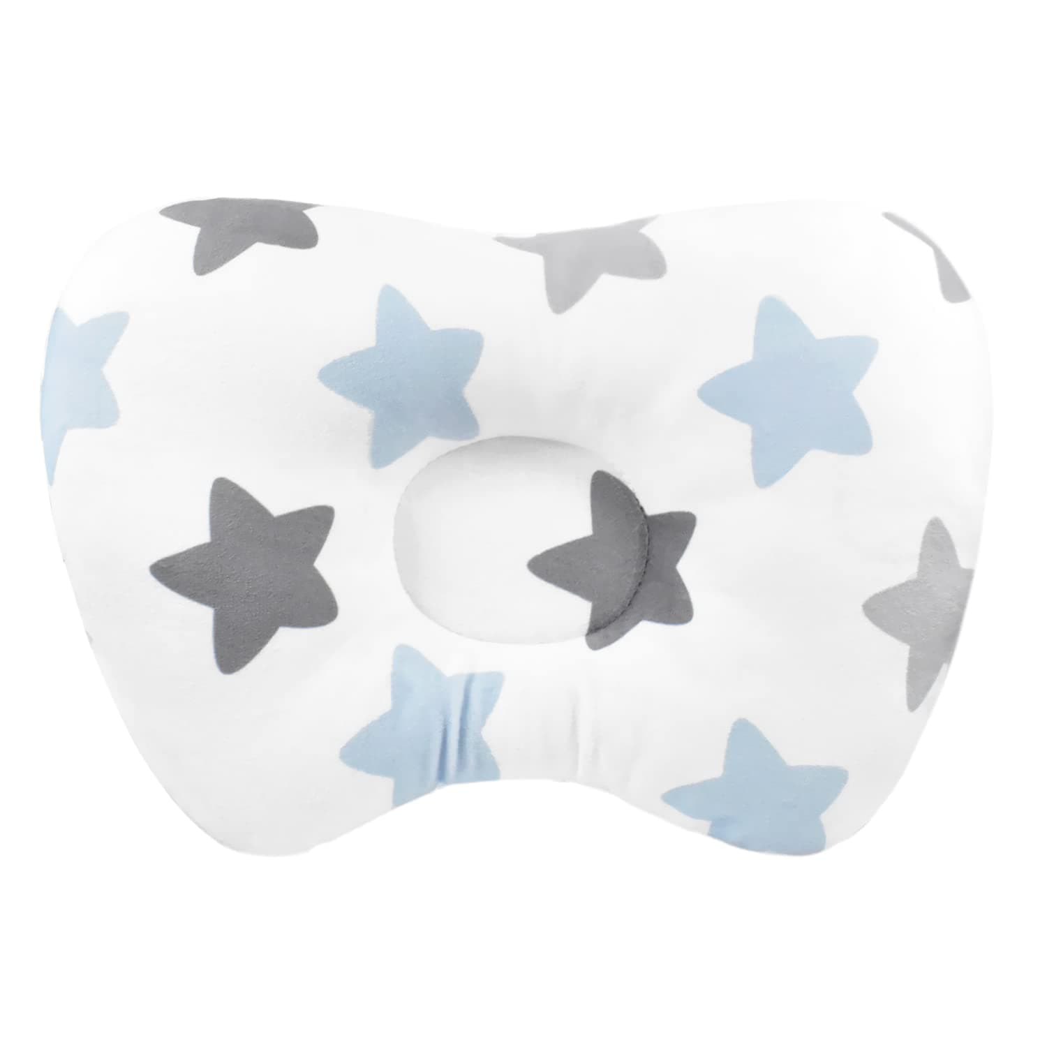 Baby Pillow, Infant Pillow Soft Baby Head Shaping Pillow for Sleeping Organic Cotton Washable 3D Breathable Air Mesh Protection for Flat Head Syndrome