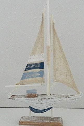 SHABBY CHIC DISTRESSED RUSTIC SAILING YACHT
