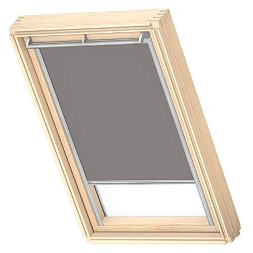 VELUX Original Roof Window Blackout Blind for C02, Grey, with Grey Guide Rail
