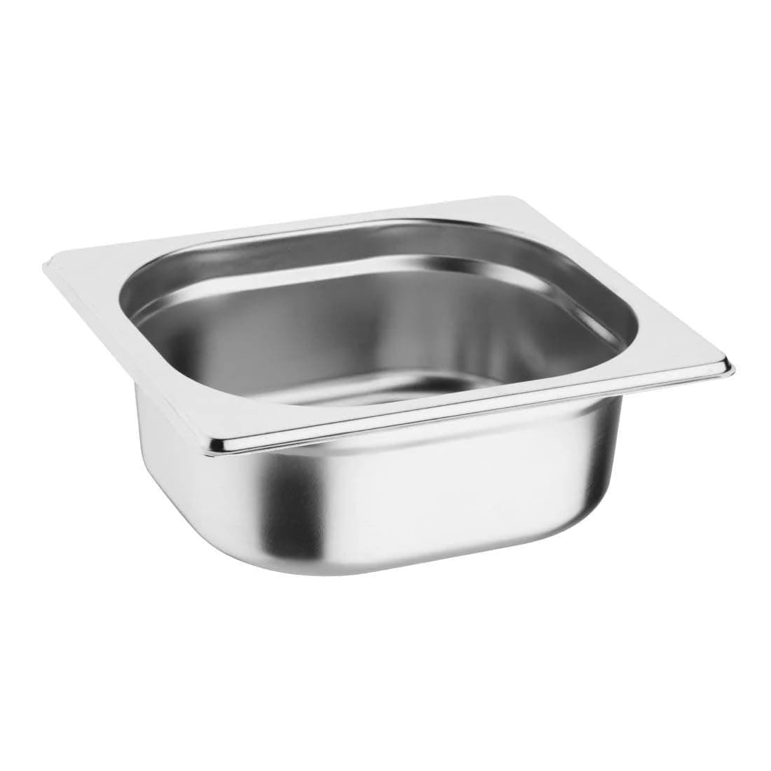 Vogue K985 Stainless Steel 1/6 Gastronorm Pan, Silver, 1L Capacity, 65 mm Height