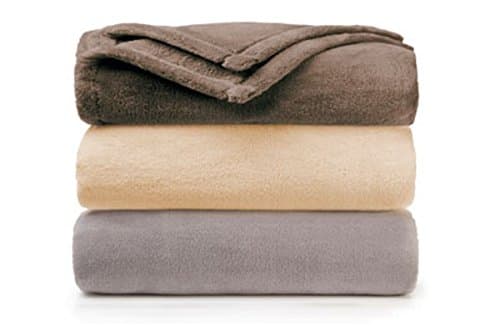 Golden Mills Coral Fleece Golden Gem Blankets, King Size, Set of 12 Blankets, Fawn Color