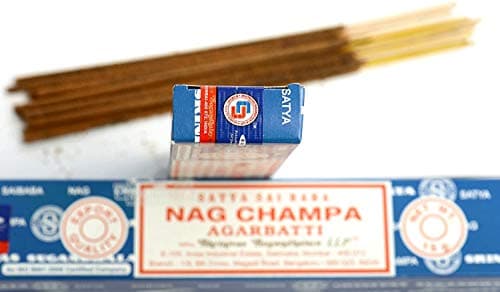 Packs of 3 Original Satya Sai Baba Nag Champa Incense Sticks Agarbatti 15g by Satya