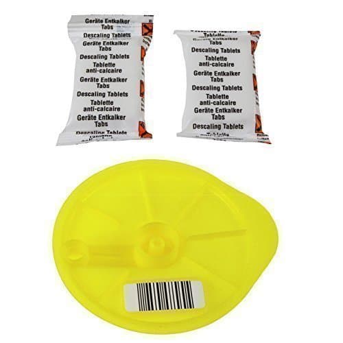 QuailitasCoffee Machine Descaling Kit – Descaler Tablet Compatible w/TASSIMO Bosch, Service Yellow T-Disc Included |Coffee Machine Accessories