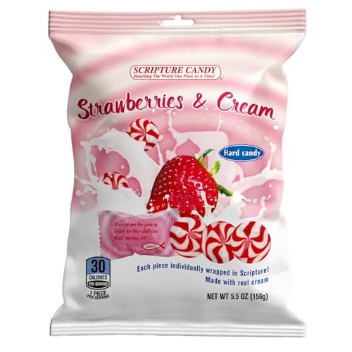 Scripture Candy, Strawberry & Cream 5.5 Ounce Bag
