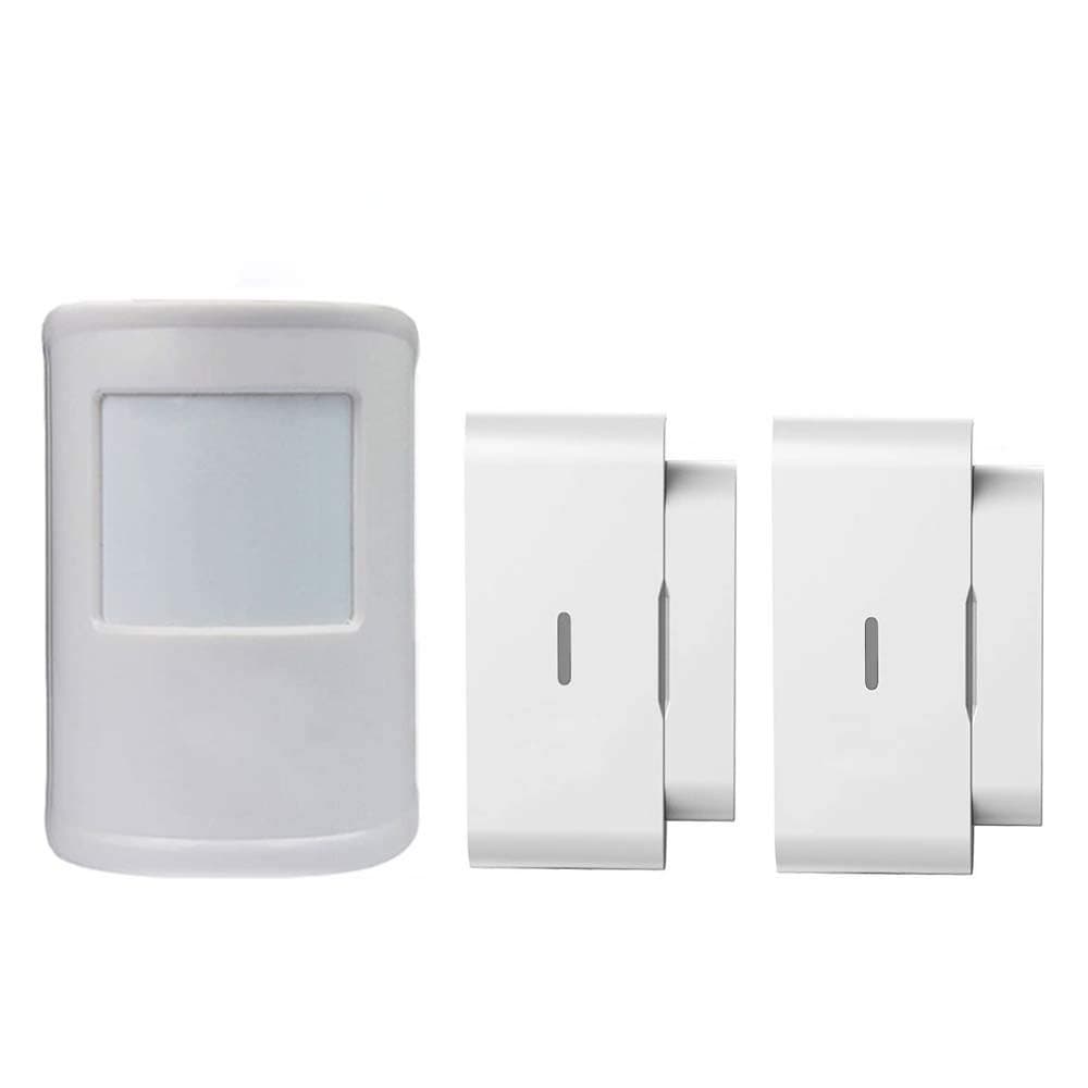 JC 433MHz Wireless Digital PIR Detector, Motion Detector Sensor PET Immunity Max 44lb(20kg) with Wireless Guarding Window Door Sensor Indoor