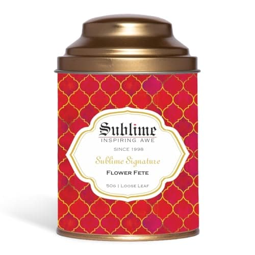 Sublime Flower Fete – A Sublime Signature Loose Leaf Premium Tea - 50g, Pack of 1 | Boosts Immunity and Gut Health, Great For Skin and Hair