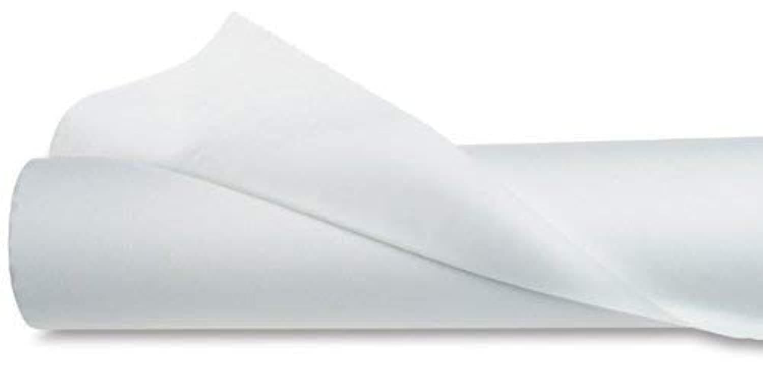 Interfacing Canvas Paper for Stitching, Fusible Bukram Embroidery Backing (Interlining) - White, 48 Inches Width, Pack of 2 Meters