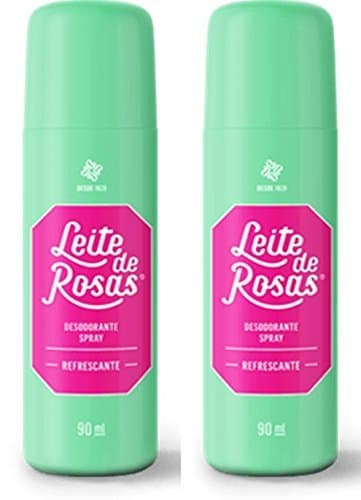Leite de Rosas Desodorante 90ml | Deodorant 3Fl.Oz. (PACK OF 02)