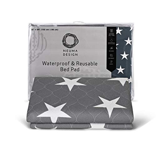 Neuma Design Bed Pads for Incontinence - 52” x 34” Large Reusable Washable Waterproof Mattress Protector - Pee Pad for Adults, Seniors, Kids, Hospitals, Pets - Durable Underpads (1 Pack)