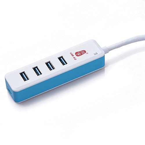 USB Splitter 3.0, Kawau Portable 4 Port USB3.0 HUB 5Gbps 30cm USB Cable HUB for Windows and Mac OS