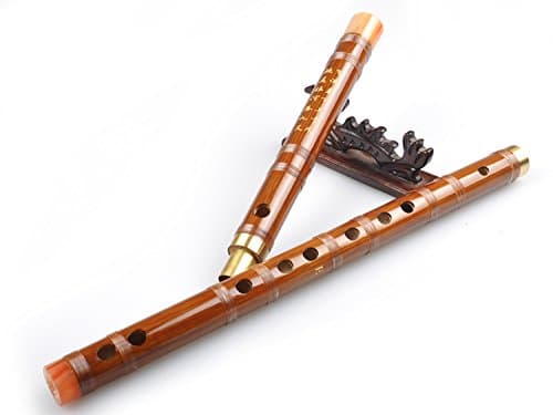 OrientalMusicSanctuary Bitter Bamboo Dizi Flute for Beginners - Dizi flute chinese shinobe (Key of E)