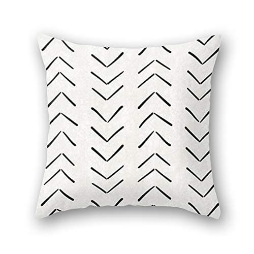 OATHENE Set of 4 Decorative Throw Pillow Covers,Bohemian National Style Linen Cushion Sofa Bedroom Car,Home Decor,18 x 18 Inch.1339