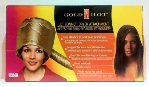 Gold Hot Jet Conditioning Bonnet Dryer Attachment Matte Gold Colour Item# GH9477*