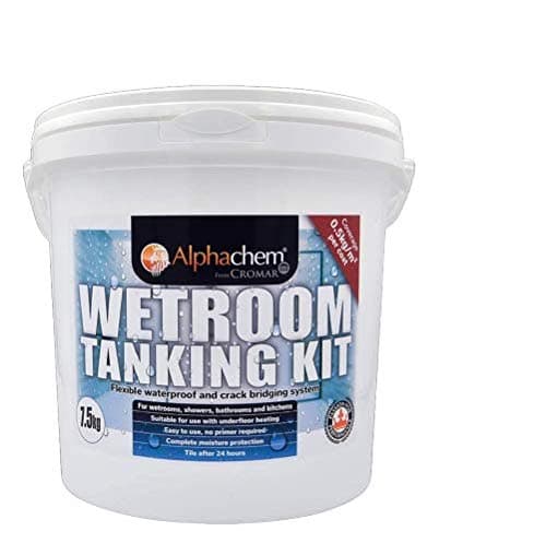 Cromar Alpha Chem Complete Wetroom Tanking Kit | Provide Waterproof and Cracks Bridging System for Wetrooms, Domestic Bathrooms, and Kitchens - 8kg