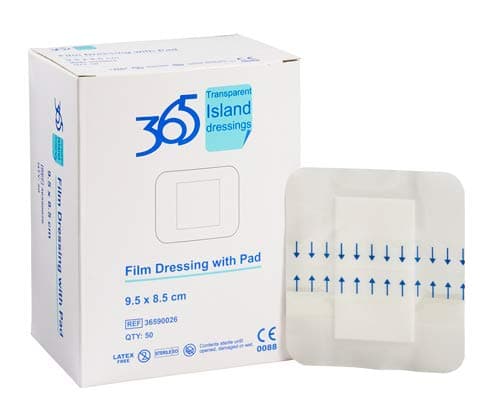 365 Film Island Dressing 8.5 x 9.5 cm - Pack of 50 (Ref 36590026)