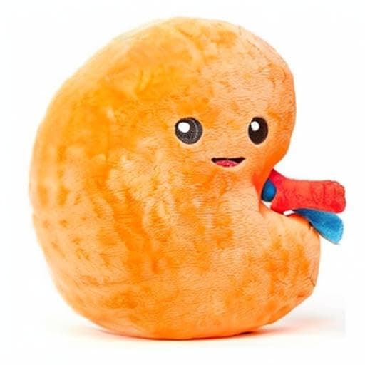 nerdbugs Kidney Plush – Funny Urology Gift, Transplant & Dialysis Recovery Toy, Donor Appreciation, Nephrology Gift for Nurses, Doctors, Med Students, Adults & Kids