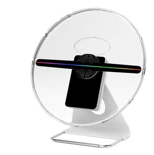 2020 New 6H Rechargable 3D Hologram Fan (30CM or 12 INCH) Holographic Business Display Projector IDISKK Photo and 512P HD Video Advertising Projector Fan for Shops Office Home