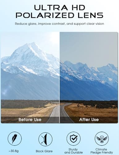 ATTCL Men's Retro Driving Polarized Sunglasses Man Al-Mg Metal Frame Ultra Light 8587 Silver UV400 CAT 3 CE D-8587-Black-Silver