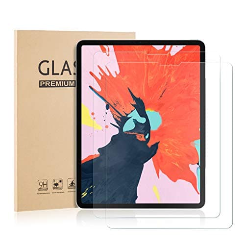 HISSP [2 Pack] Screen Protector for iPad Pro 11 [Work with Face ID & Apple Pencil] - Tempered Glass/High Definition/ 9 Hardness