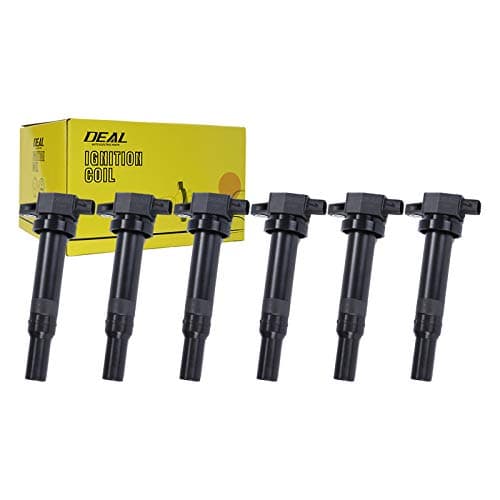 DEAL Pack of 6 New Ignition Coils Compatible With 2007-2010 Rondo/Optima/Magentis 2007-2009 Santa Fe 2.7L V6 Replacement For UF558 C1567