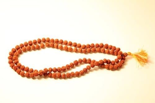 Rudrakasha Mala(108 - 8.5mm Beads on a Knotted Thread)