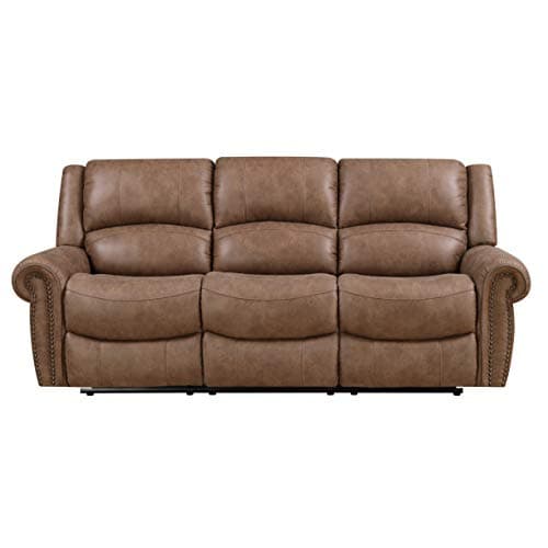 Emerald Home Furnishings Spencer reclining sofa, Standard, brown