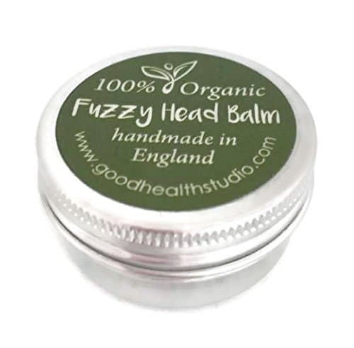 Fuzzy Head Balm, 100% ORGANIC, with headache soothing Lavender & Peppermint essential oils. For Him, For Her, For Kids. Handmade by Aromatherapist in Wiltshire, Ecofriendly, NO Preservatives