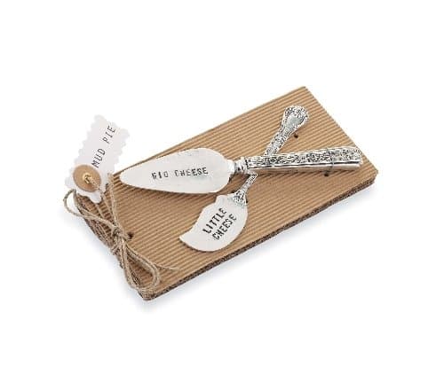 Mud Pie Cheese Knife, Set of 2 - Kitchen Utensils Gift Sets 115021MUDP