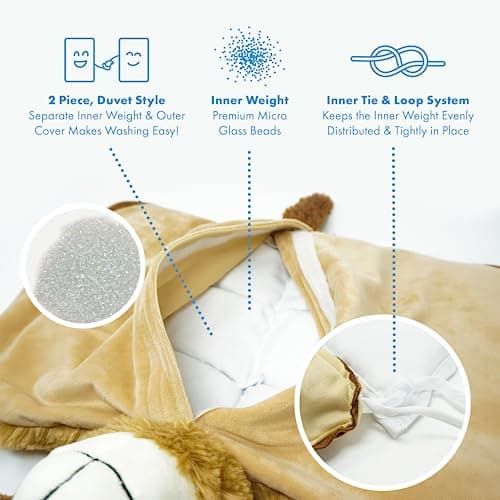 Harkla Weighted Lap Pad for Kids (Brown)