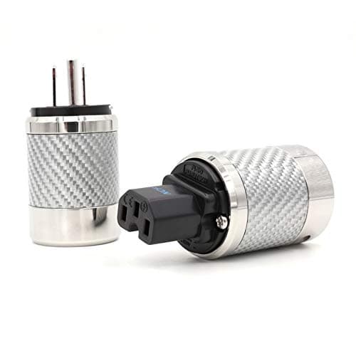 Jammas one pair FI-50M NCF (R) High-End Grade Power Plug Rhodium plated - (Standard: US Plug)