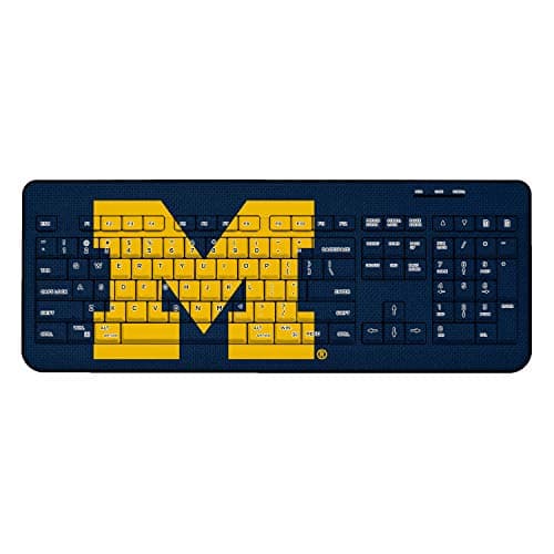 Keyscaper K510WD-0MIC-SOLID1 Michigan Wolverines Wired Keyboard with Solid Design
