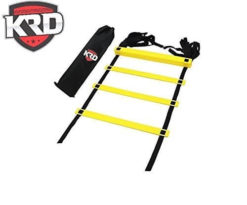 KRD Agility Speed Ladder 15 Foot (10 Rungs) with a Carry Bag for The Best Agility Ladder Drills