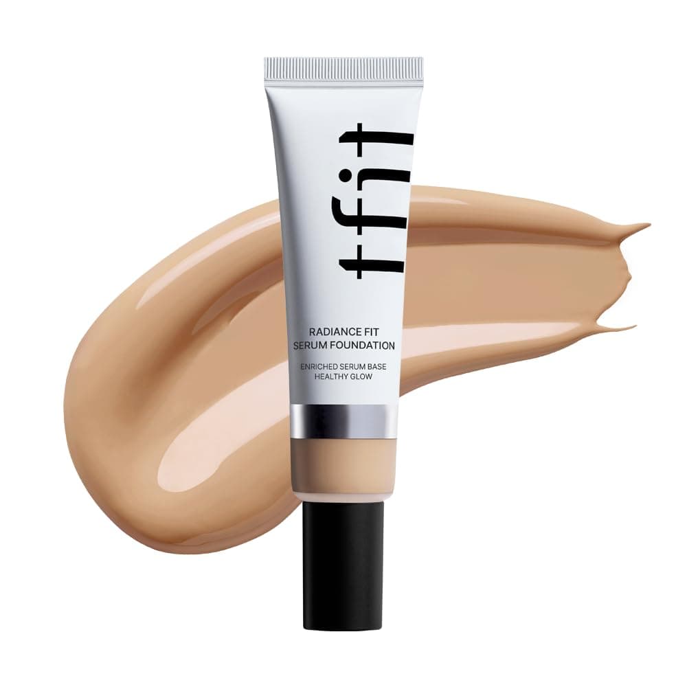 Radiance Fit Serum Foundation - Flawless Coverage, Dewy finish, Long-lasting, Lightweight, Korean Makeup,1.05 Oz. (C03 Rosy, 1.05 Oz.)