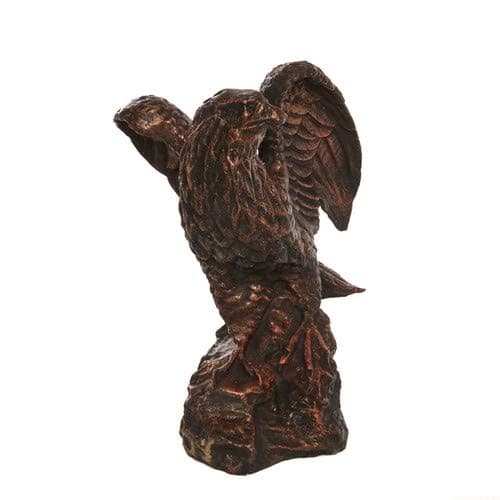 Cast Iron Bronze Proud Eagle Statue Bird of Prey/Crystal Palace/Garden Ornament/Bird Feature