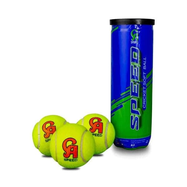 - C A Plus 15K Tennis Tape Ball Soft Cricket Ball (Pack of 3) Practice/Coach Tournament Tennis Balls