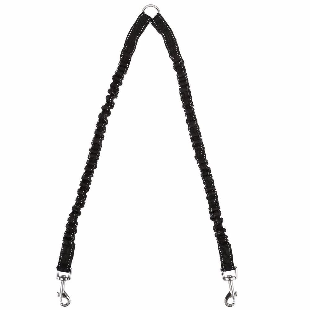 2 Dog Leash No Tangle Pet Double Dog Coupler Walking & Training Leash for Small Medium Dog(Black)