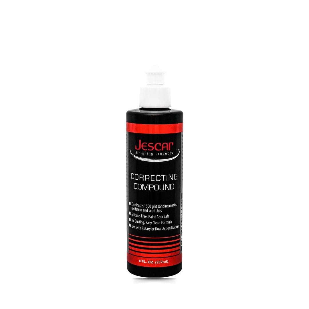 Jescar Correcting Compound - 8oz - Fast Cutting, Abrasive Polishing Compound for Deep Scratches, Sanding Marks, Swirls & Holograms - Buffing and Polishing Compound for Scratch Repair, Easy Wipe Off