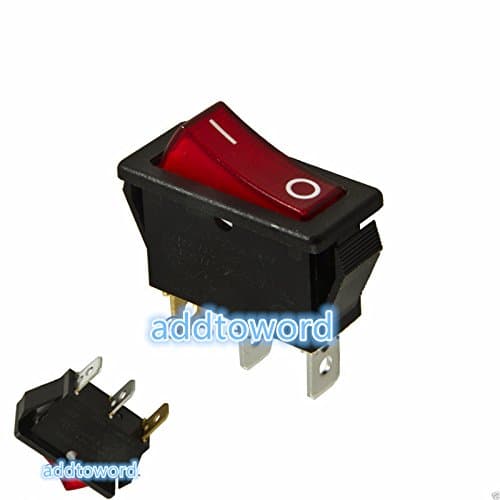 addtoword Rocker Switch Lighted On Off for Electric Fireplaces FMI Desa 120927-24 120 volt