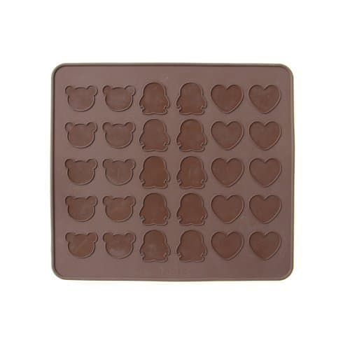 Bear Penguin Heart Silicone Mat Macarons 30 Holes Jelly Fondant Cake Chocolate Mold Bakeware Silicone Tool Baking Pan