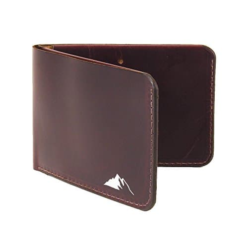 Mens Minimalist Wallet RFID Blocking - Slim Leather Bifold Wallet by Rugged Material