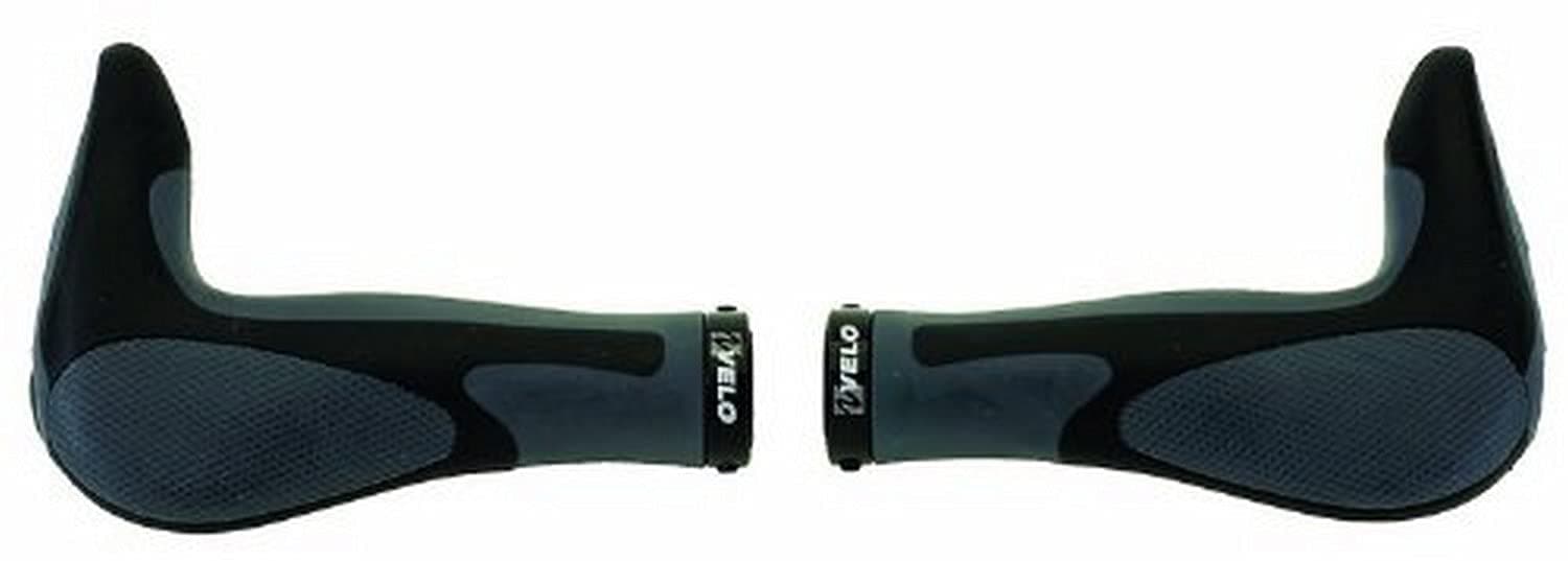 Velo 120 mm ErgoGel D3 Handlebar Ends/Bolt On Grips Combo