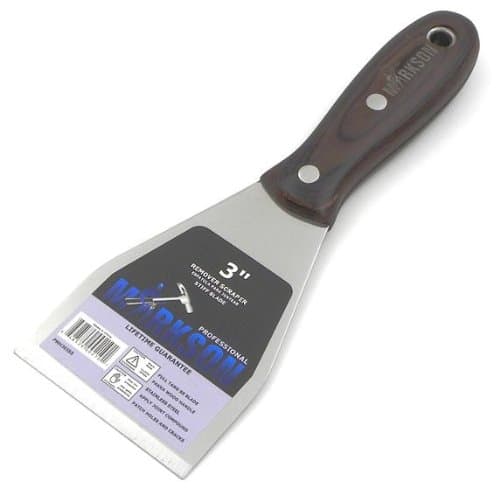 Markson Brazilian Pakka Proffesional Wooden Handle Stainless Steel Putty Spatula, Joint Tool