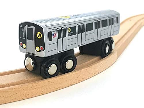 Munipals MP01-110W Wooden Subway W Train NYC MTA NYC Broadway Local R46 Car