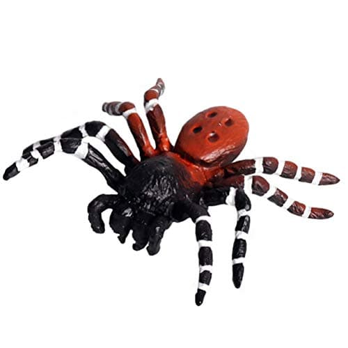 FLORMOON Realistic Animal Figures - Spider Action Model Lifelike Insect Toy Figures - Educational Learning Toys Birthday Set for Boys Girls Kids Toddlers (Red)