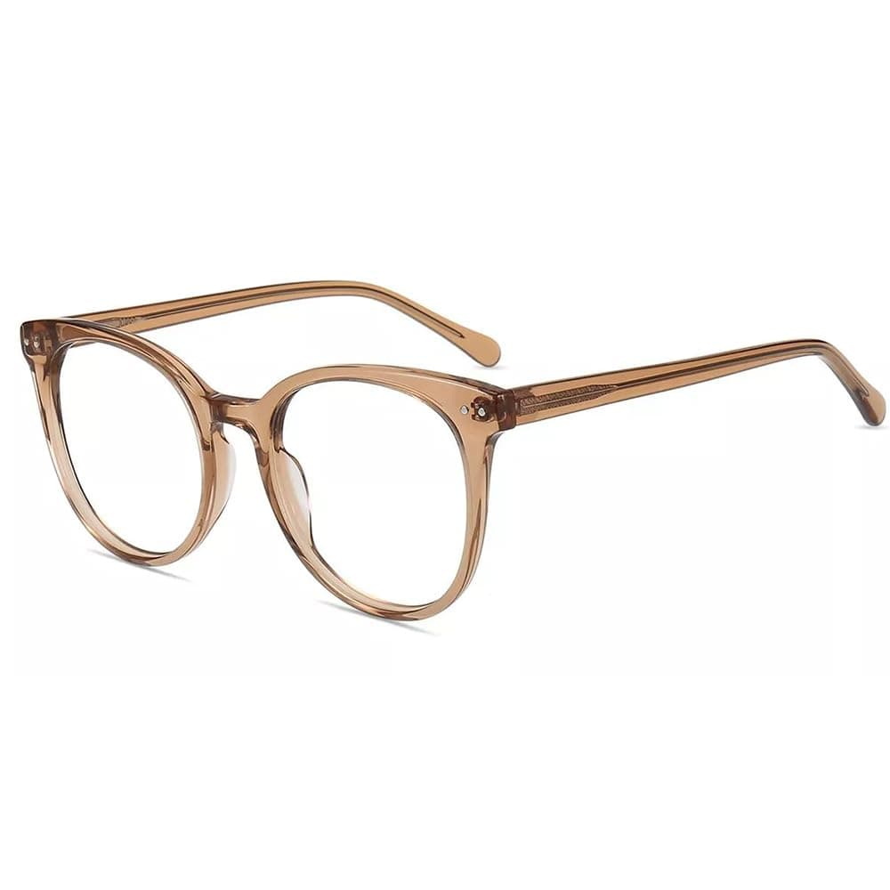 Firmoo Blue Light Blocking Glasses for Women/Men, Round Fashion Retro Computer Anti Glare Anti Eyestrain Eyeglasses