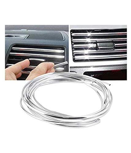 Guance AC Car Vent Chrome Car beeding for Maruti Suzuki Zen Estilo(3 Meter)