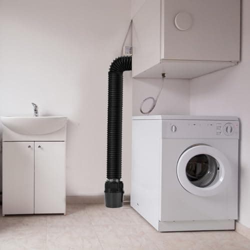 VIWINVELA Indoor Dryer Vent Kit Bucket Lint Trap Dryer Vent (Black Dryer Vent Box - No Duct Included)