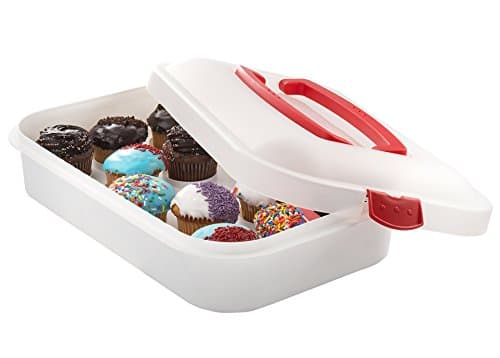 Divalicious Cupcake Carrier- Store up to 12 Large or 24 Mini Cupcakes
